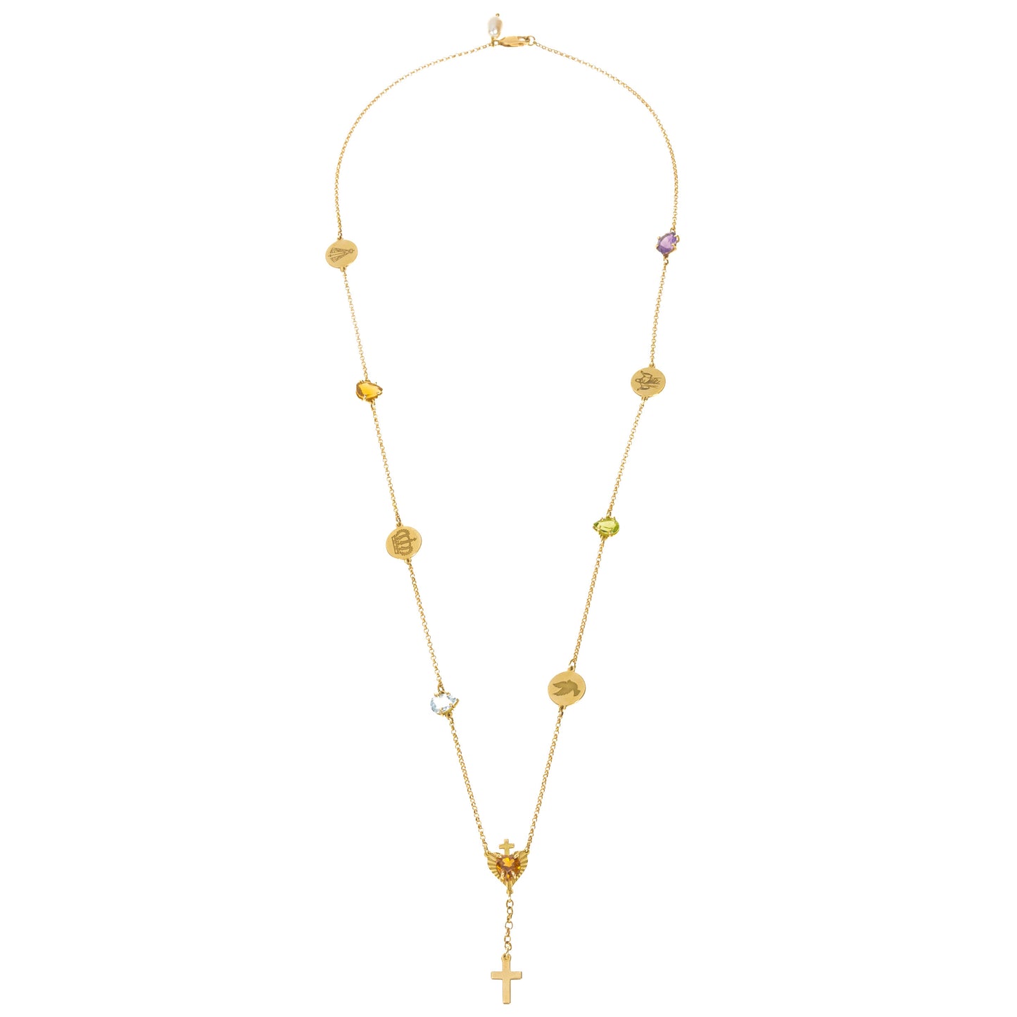 Colar Terço Coração Sagrado