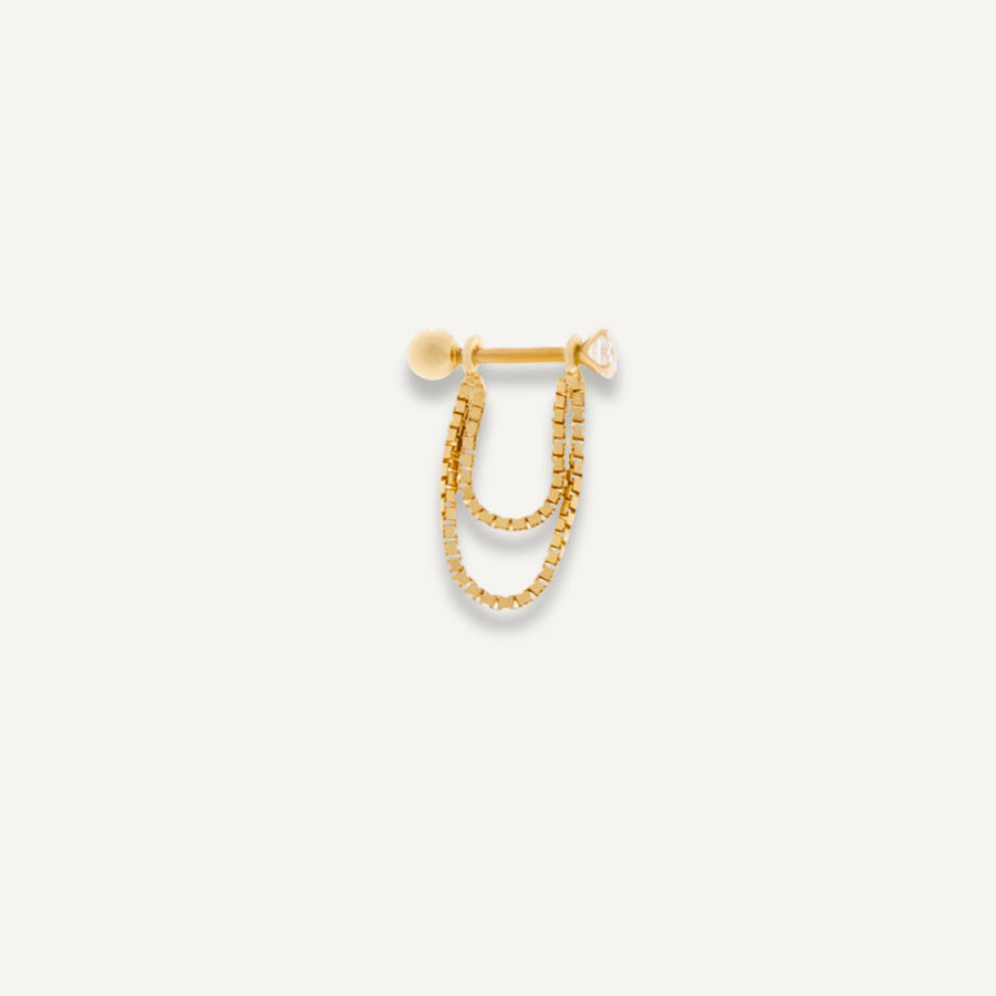Piercing Vita - Brilhante Com Corrente