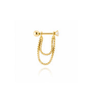 Piercing Vita - Brilhante Com Corrente