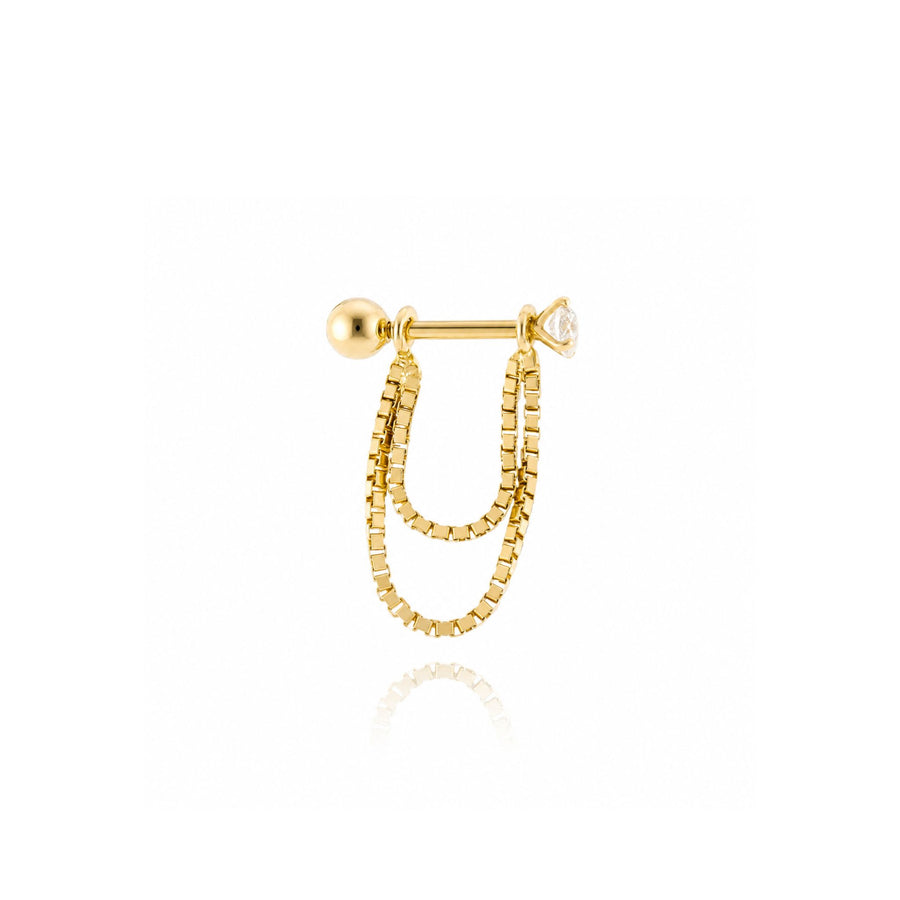 Piercing Vita - Brilhante Com Corrente