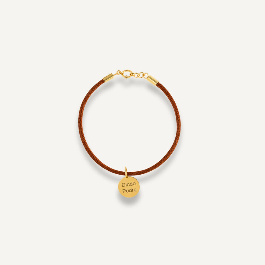 Pulseira da proteção com fecho - Ouro