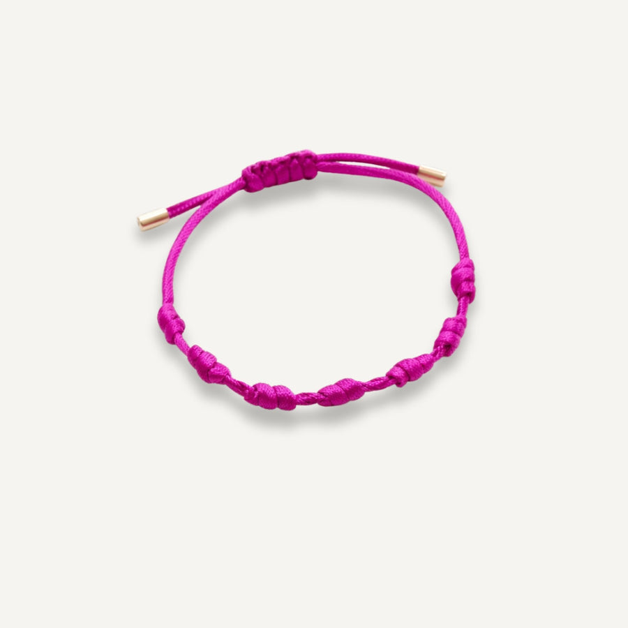 Pulseira da Protecao 7 Nós de Ouro