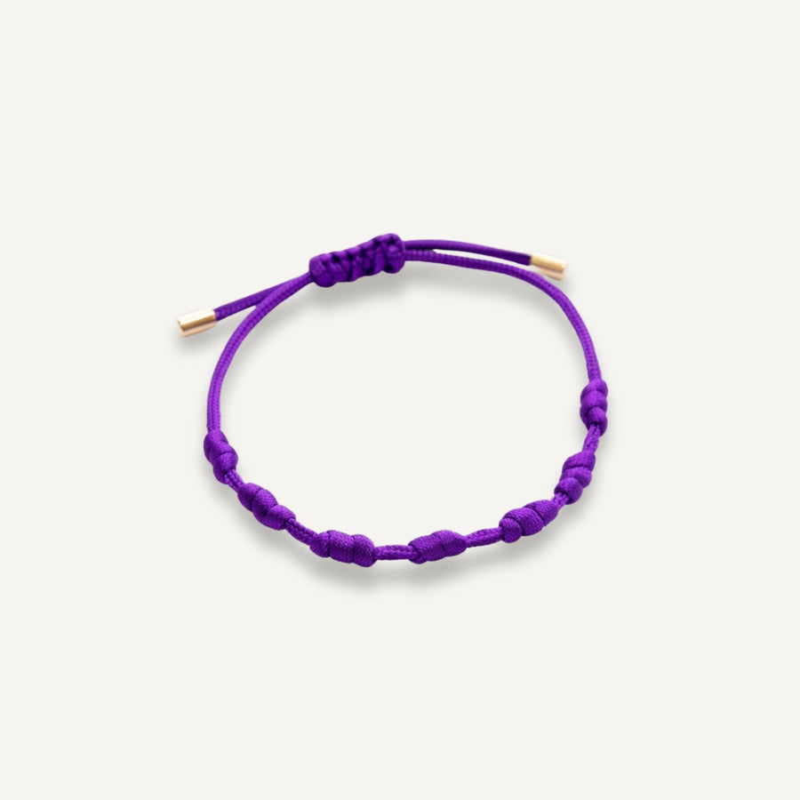 Pulseira da Protecao 7 Nós de Ouro