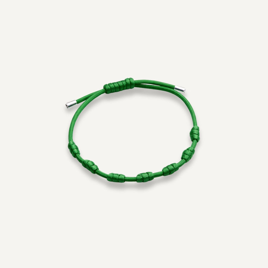 Pulseira da Proteção 7 Nós de Prata