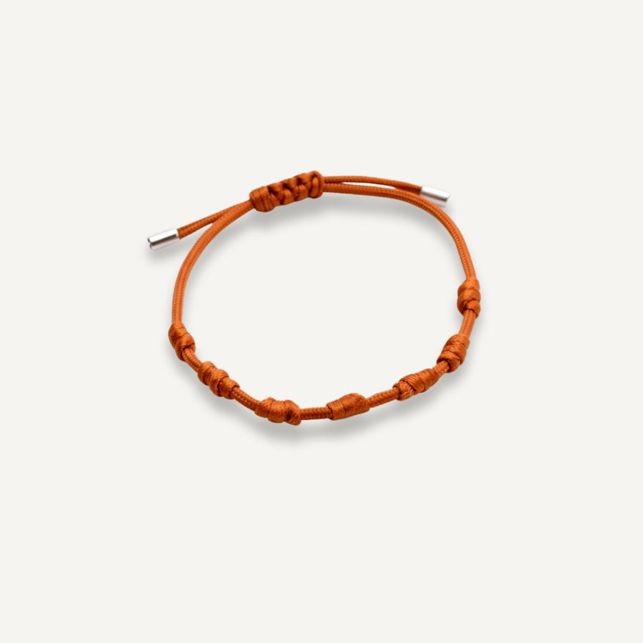 Pulseira da Proteção 7 Nós de Prata