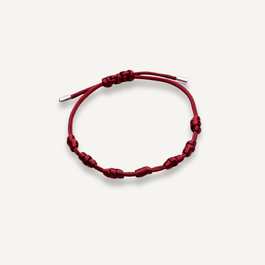 Pulseira da Proteção 7 Nós de Prata