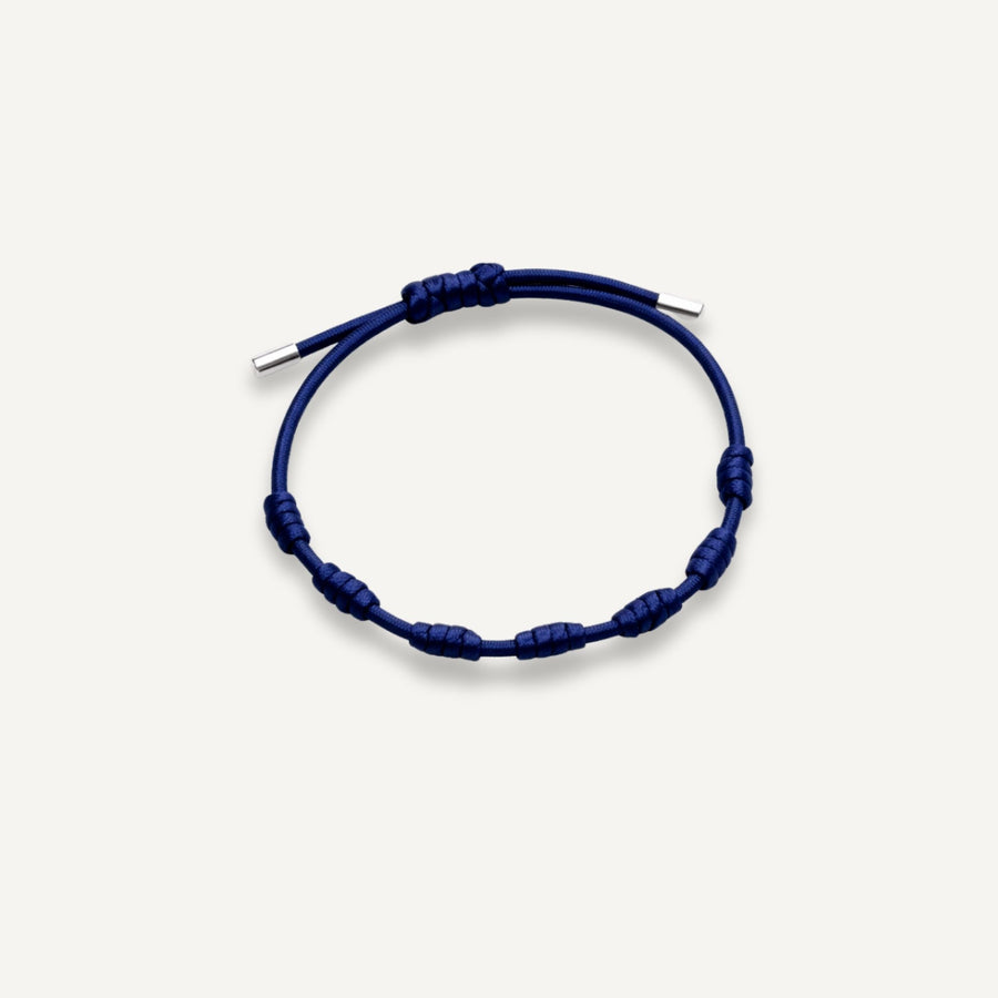 Pulseira da Proteção 7 Nós de Prata