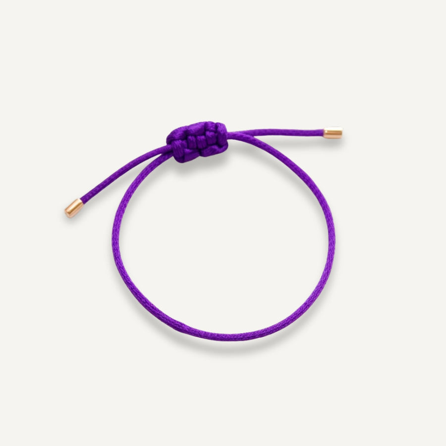 Pulseira da Proteção Macramê de Ouro