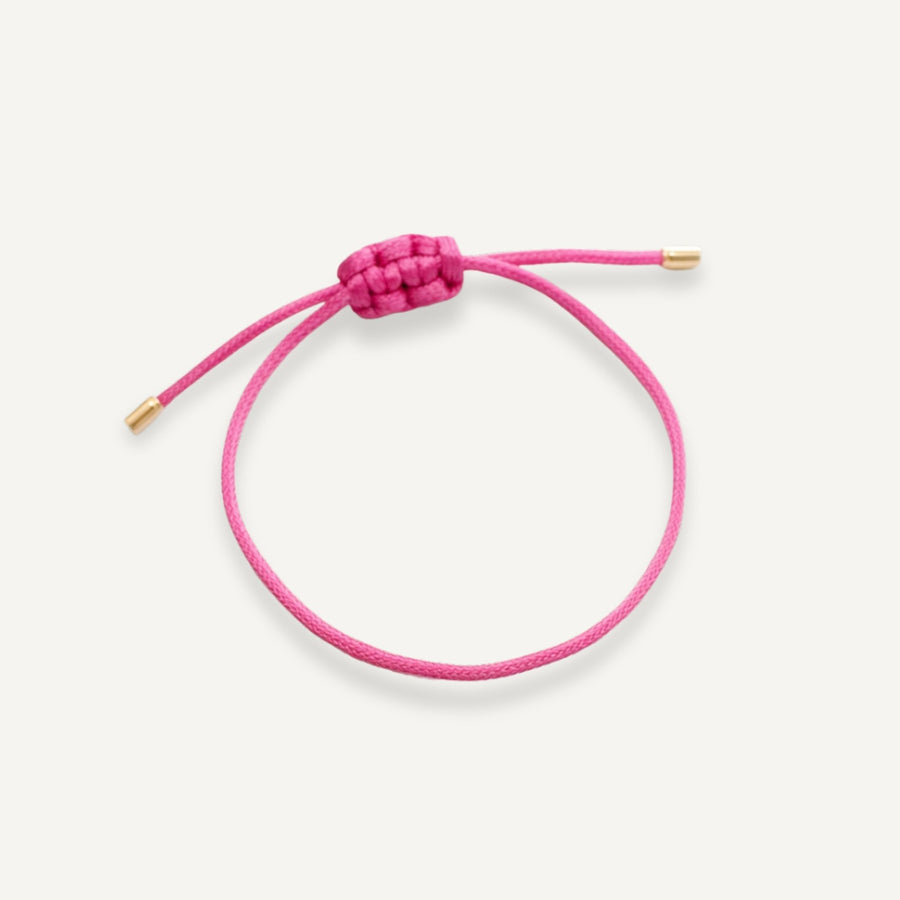 Pulseira da Proteção Macramê de Ouro