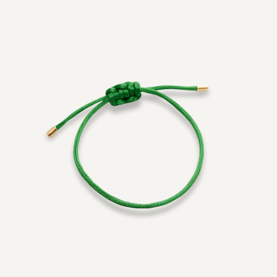 Pulseira da Proteção Macramê de Ouro