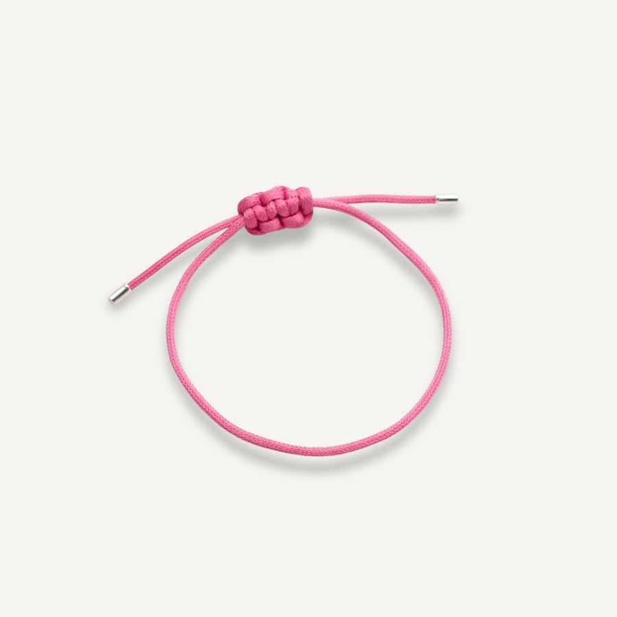 Pulseira da Proteção Macramê de Prata
