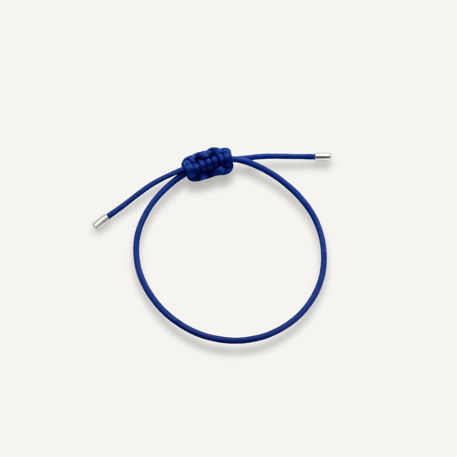 Pulseira da Proteção Macramê de Prata