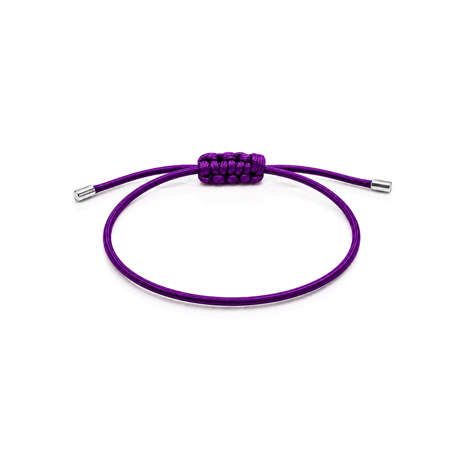 Pulseira da Proteção Macramê de Prata