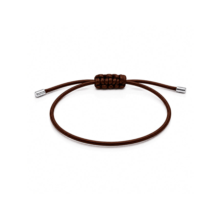 Pulseira da Proteção Macramê de Prata