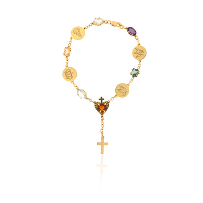 Pulseira Terço Coração Sagrado