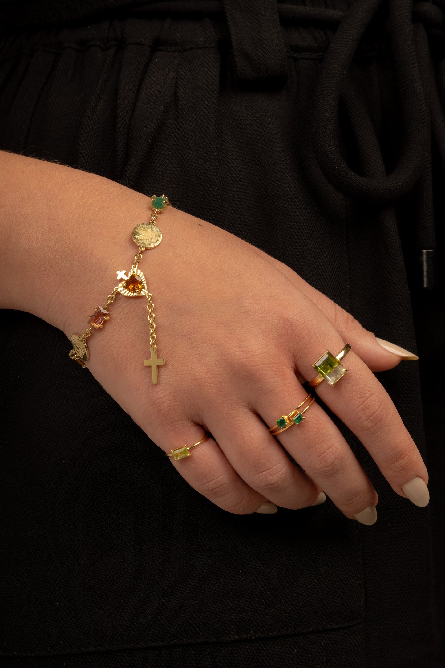 Pulseira Terço Coração Sagrado