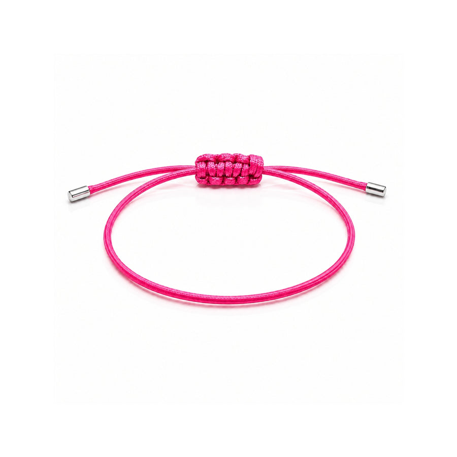 Pulseira da Proteção Macramê de Prata