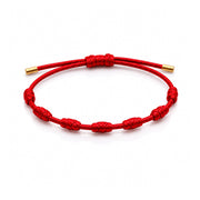 Pulseira da Protecao 7 Nós de Ouro