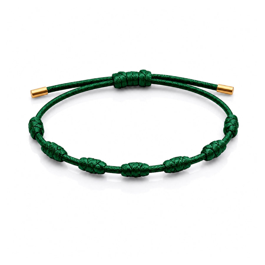 Pulseira da Protecao 7 Nós de Ouro