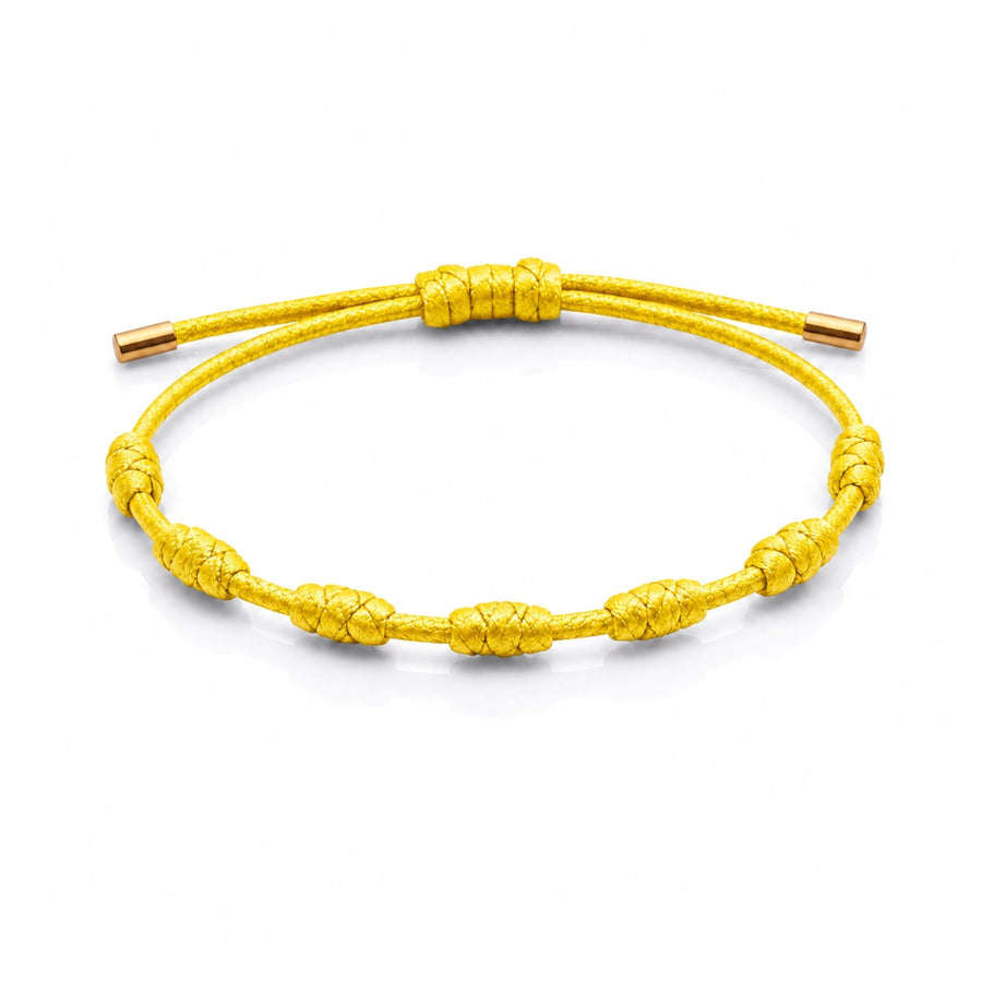 Pulseira da Protecao 7 Nós de Ouro