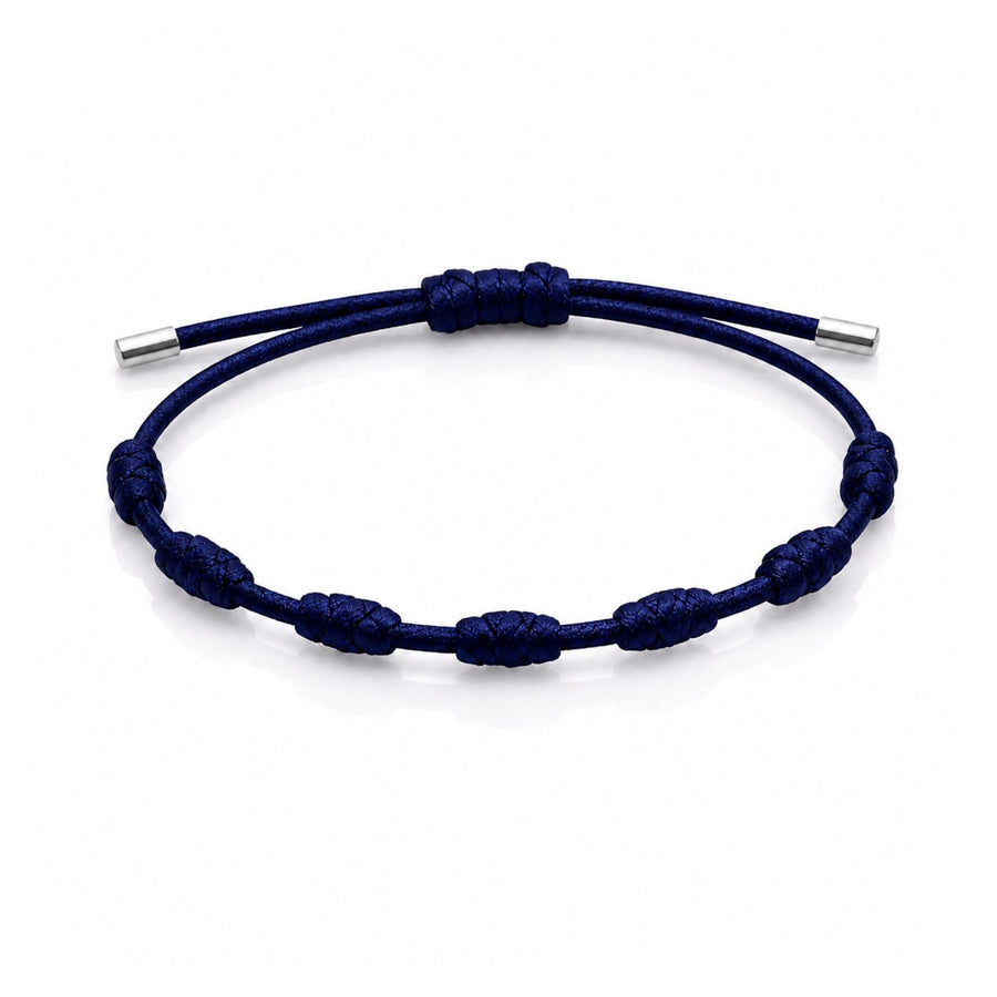Pulseira da Proteção 7 Nós de Prata