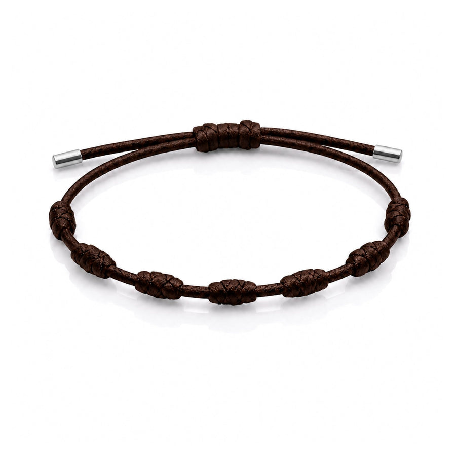 Pulseira da Proteção 7 Nós de Prata