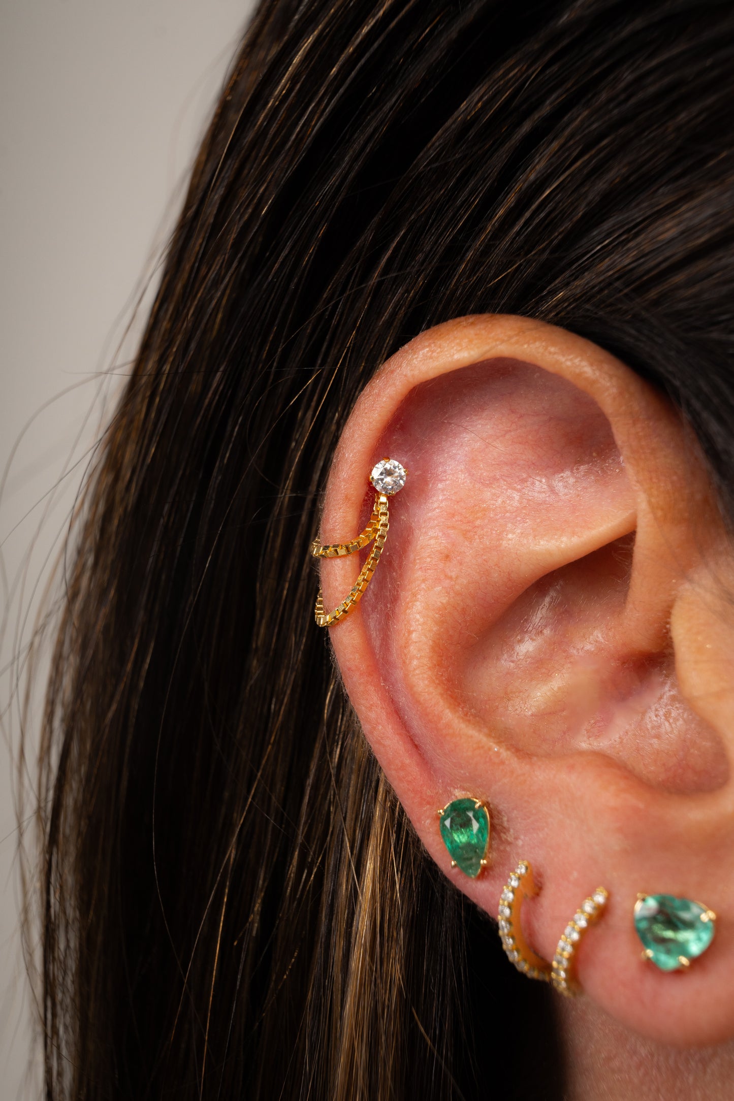 Piercing Vita - Brilhante Com Corrente