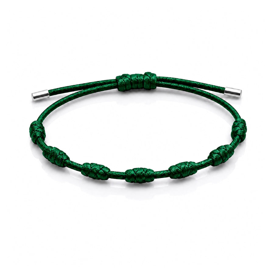 Pulseira da Proteção 7 Nós de Prata