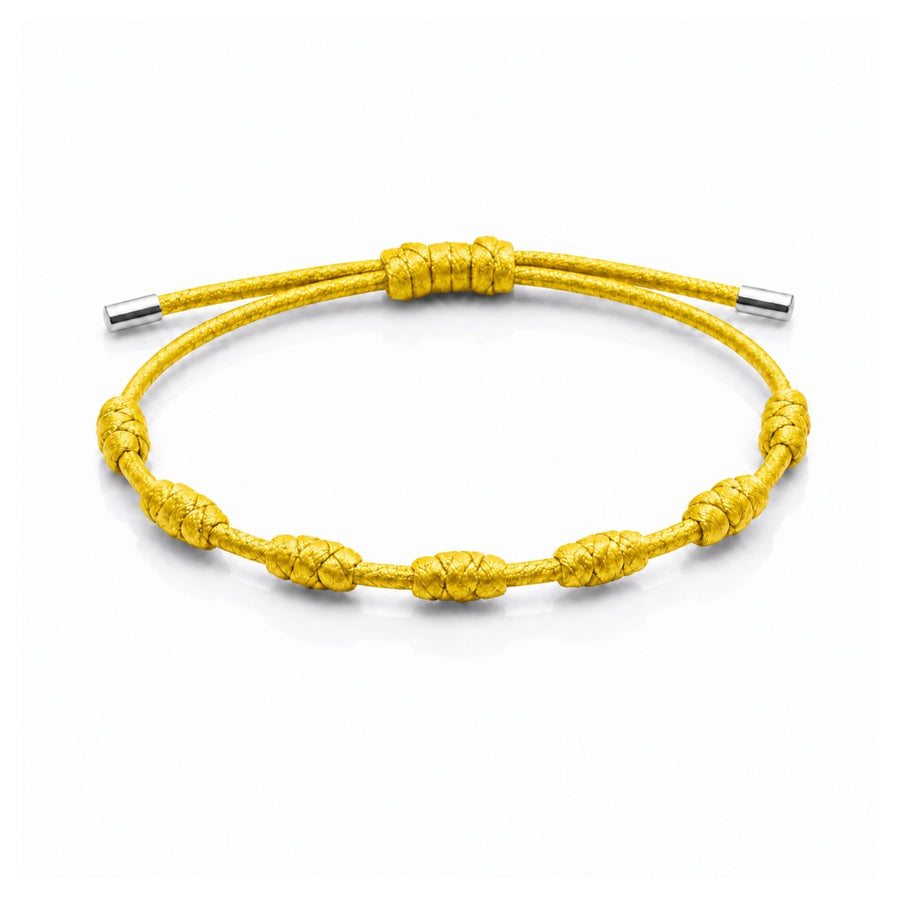 Pulseira da Proteção 7 Nós de Prata