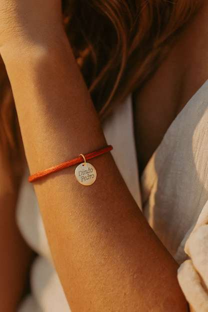 Pulseira da proteção com fecho - Ouro