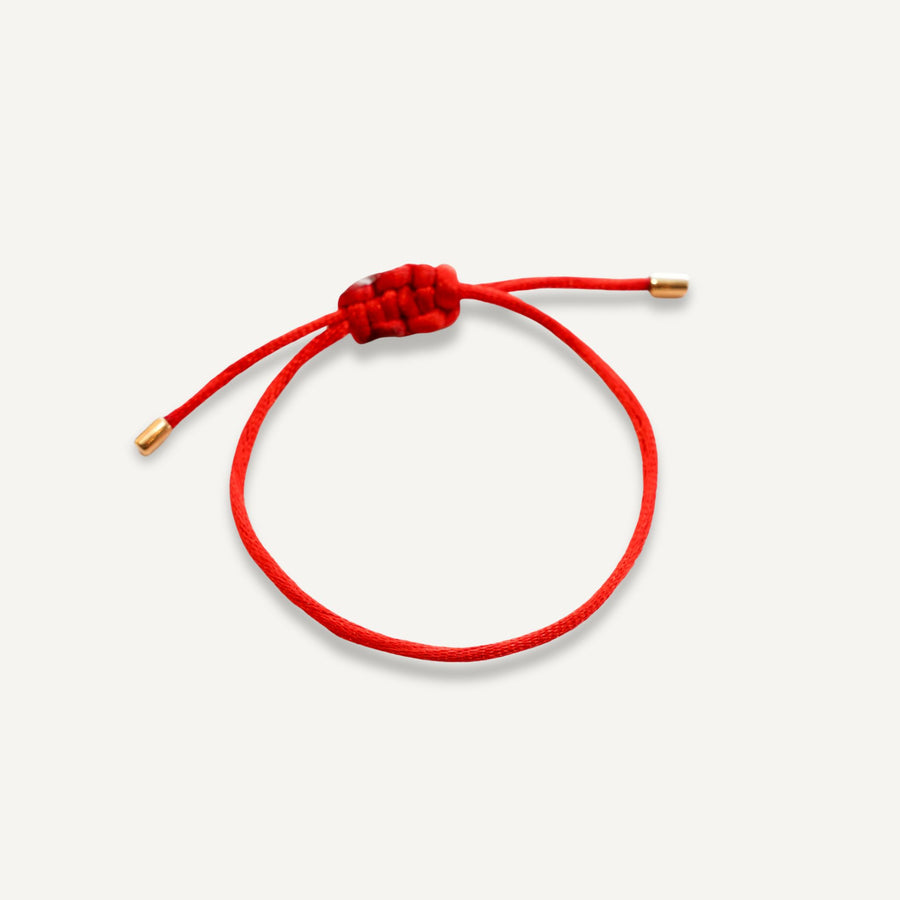 Pulseira da Proteção Macramê de Ouro